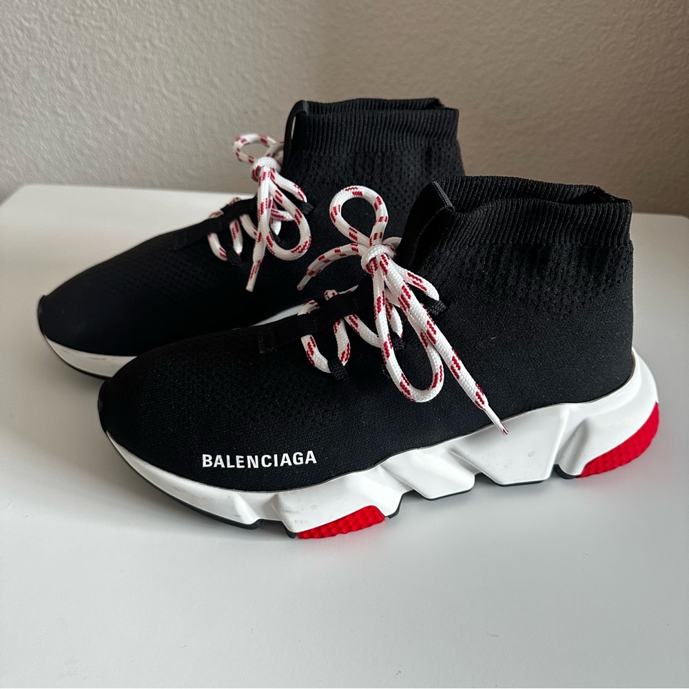 Balenciaga Speed black Shoes size US 8 like new authentic